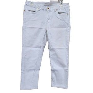 Michael Kors White Skinny Ankle Length Jeans Size 8 Designer